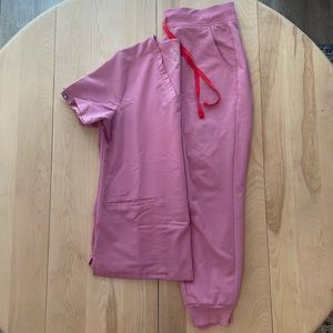 Chalk pink Figs scrubs